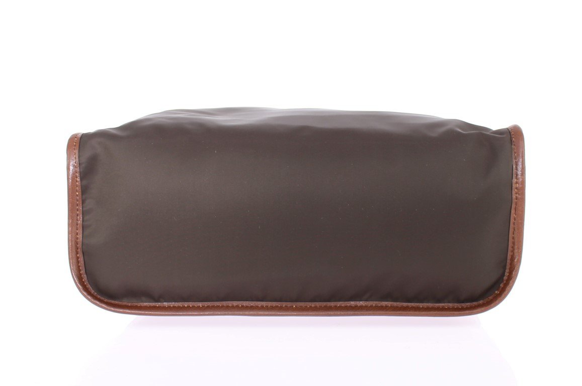 Brown nylon tote bag