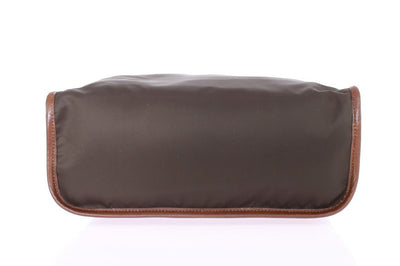 Brown nylon tote bag