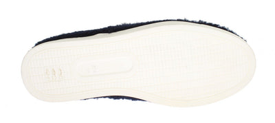 Blue Wool Leather Logo Sneakers
