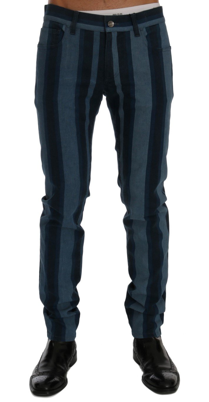 Blue Striped 14 STRETCH Slim Fit Jeans