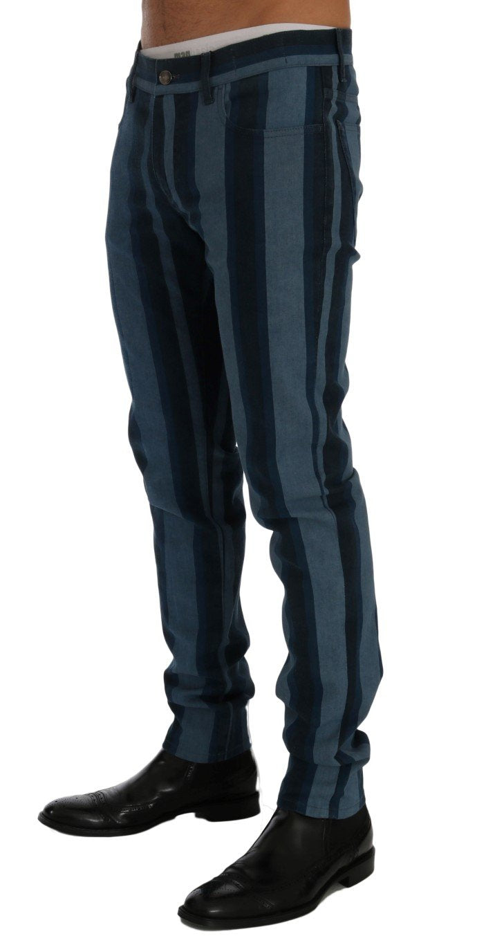 Blue Striped 14 STRETCH Slim Fit Jeans