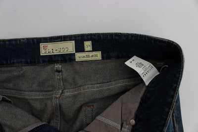 Blue Wash Cotton Stretch Slim Fit Jeans