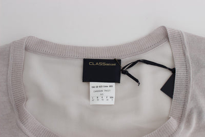 Gray knitted cardigan