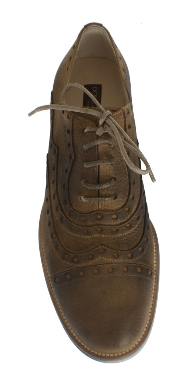 Yellow Leather Formal Shoes