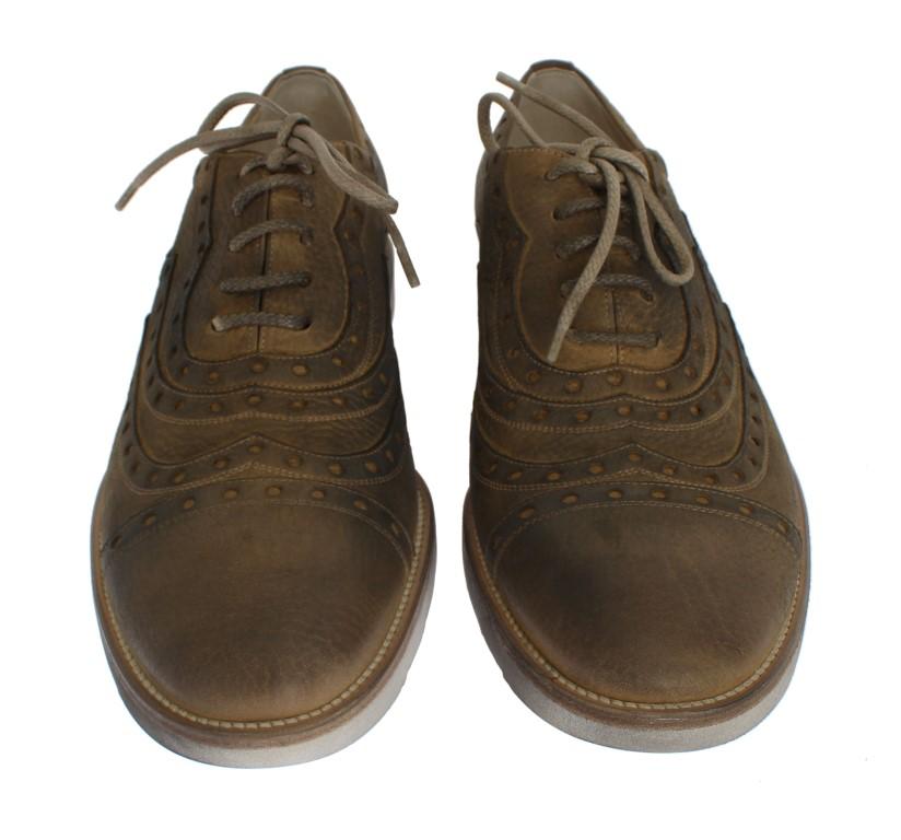 Yellow Leather Formal Shoes