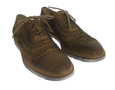 Yellow Leather Formal Shoes