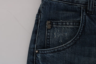 Blue Wash Cotton Straight Fit Jeans