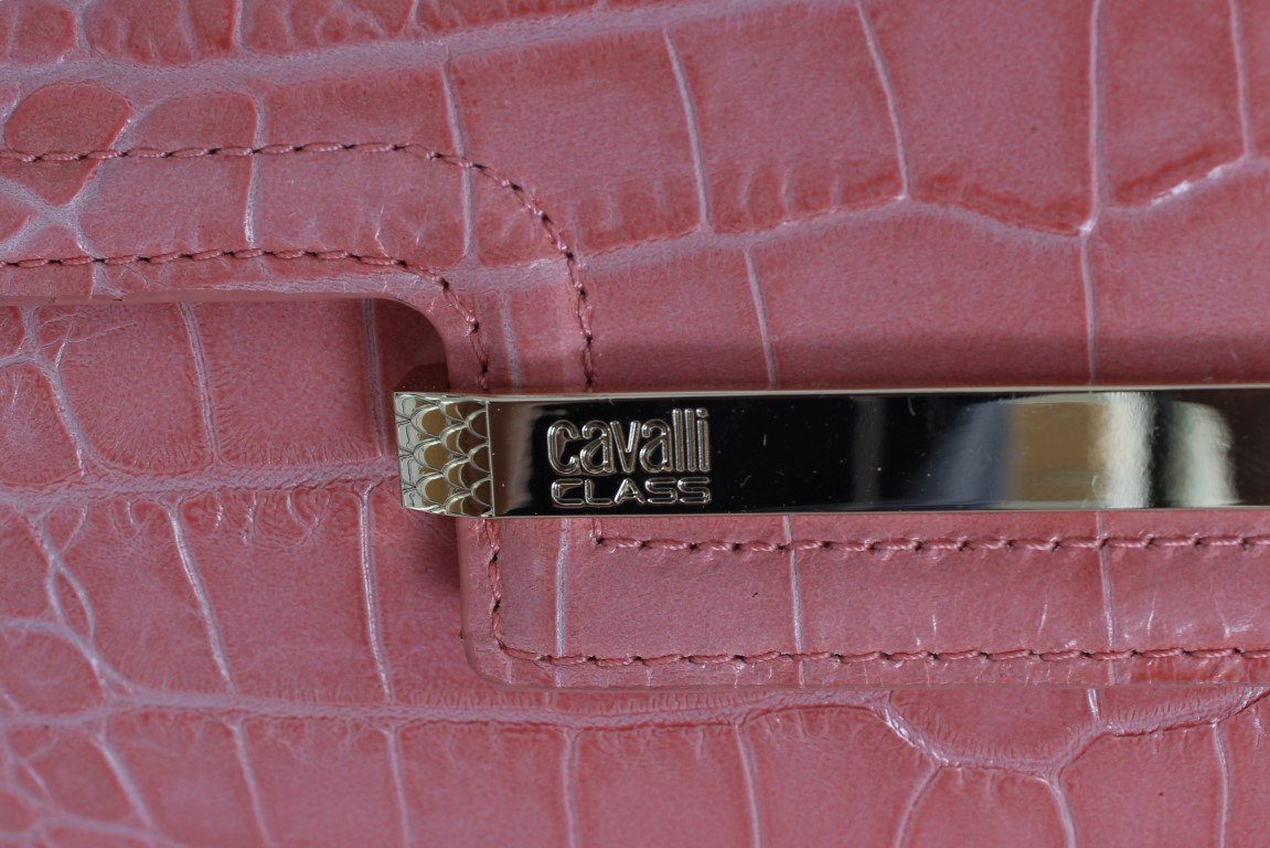 Pink Leather Satchel Hand Shoulder Bag