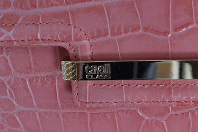 Pink Leather Satchel Hand Shoulder Bag