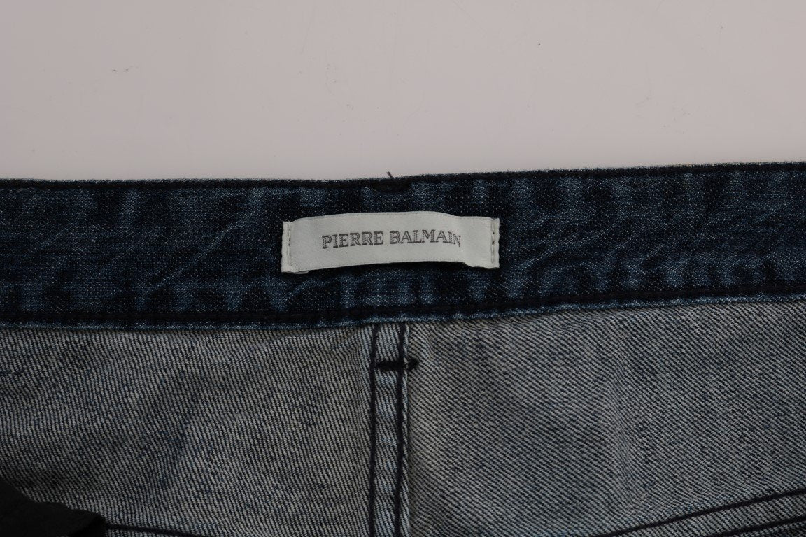 Blue Wash Cotton Straight Fit Jeans
