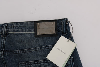 Blue Wash Cotton Straight Fit Jeans