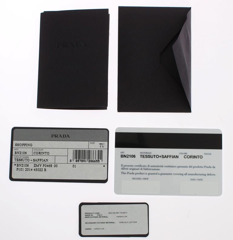PRADA Tessuto Saffian BN2106 ZMY F0468