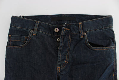 Blue Cotton Stretch Regular Fit jeans