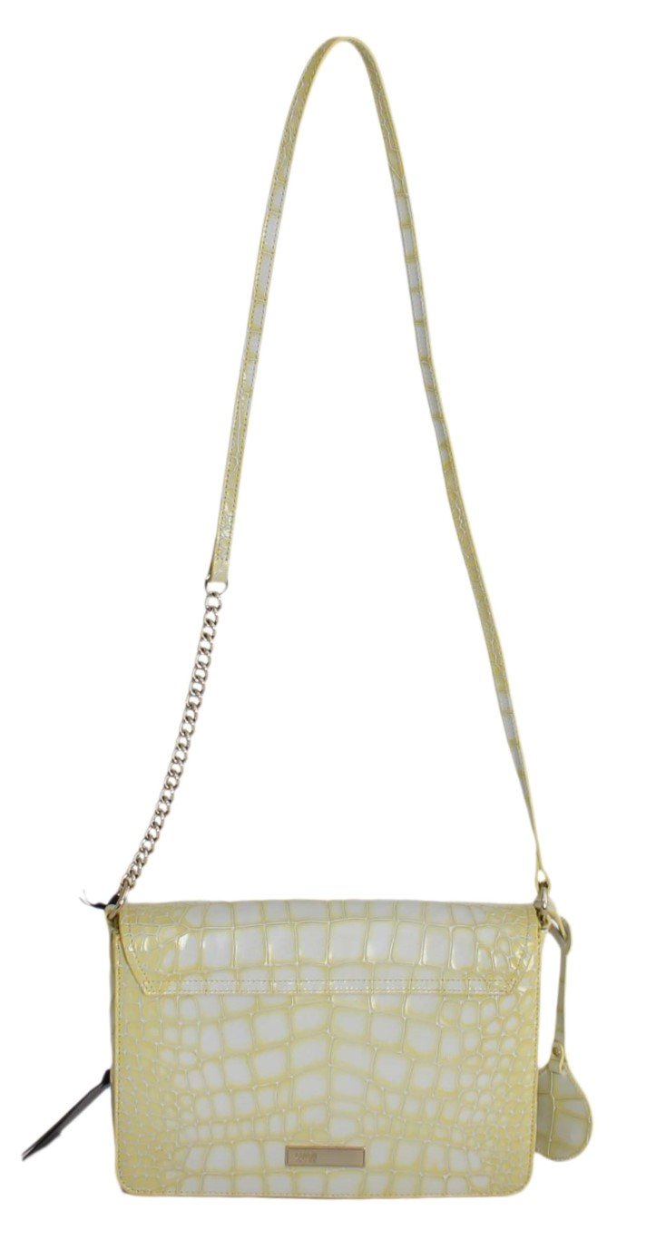 Yellow Leather Hand Shoulder Messenger Bag