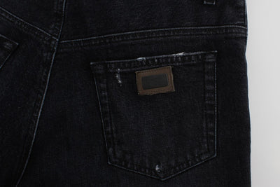Blue Denim Cotton Stretch Boyfriend Jeans