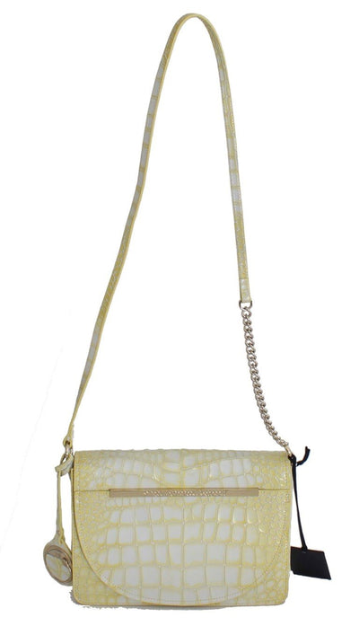 Yellow Leather Hand Shoulder Messenger Bag