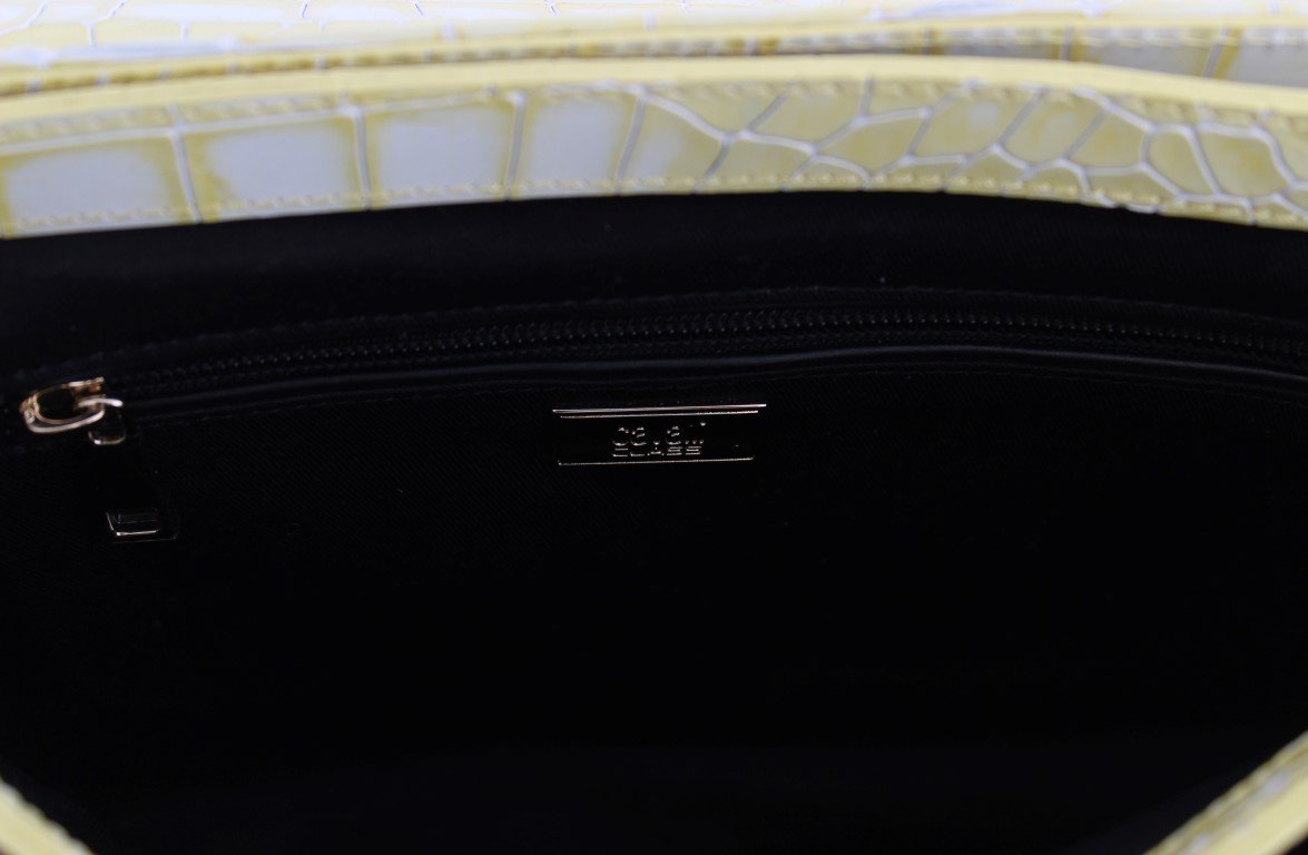 Yellow Leather Hand Shoulder Messenger Bag