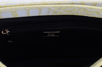 Yellow Leather Hand Shoulder Messenger Bag