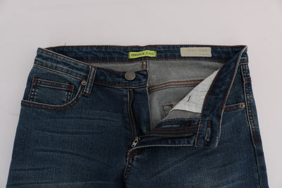 Blue Wash Slim Fit Denim Cotton Jeans