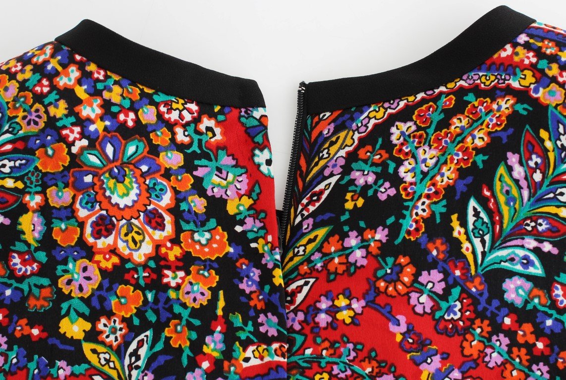 Multicolor Sleeveless Floral Dress