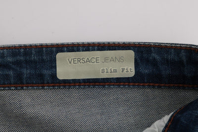 Blue Wash Slim Fit Denim Cotton Jeans