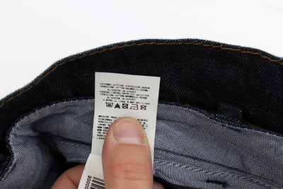 Dark Blue Cotton Denim Regular Fit Jeans