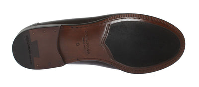 Brown Leather Loafers Shoes