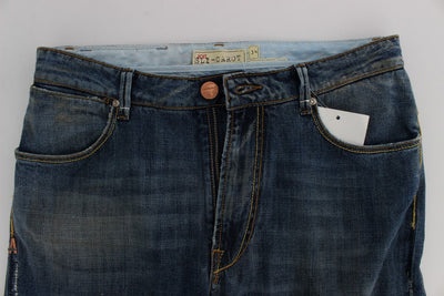 Blue Wash Cotton Denim Slim Fit Jeans