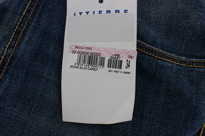Blue Wash Cotton Denim Slim Fit Jeans