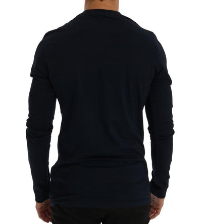 Blue Motive Flag Long Sleeve T-Shirt