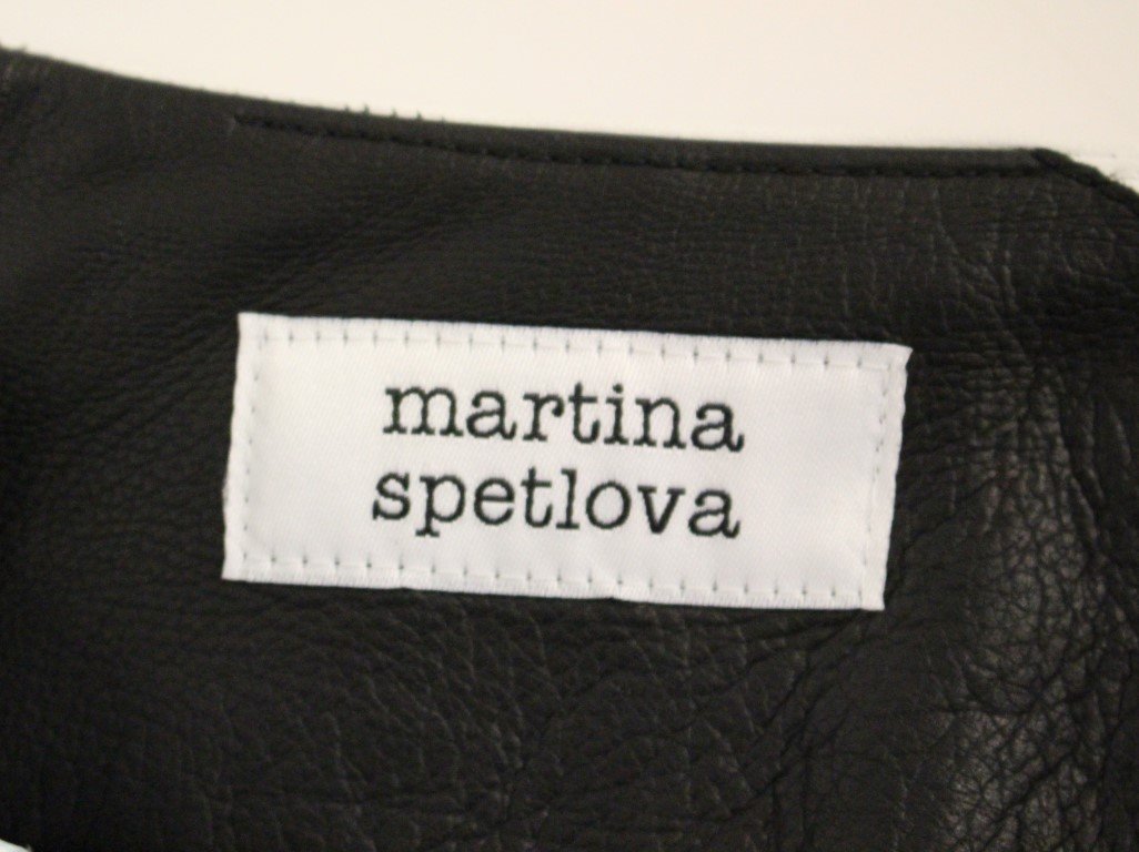 Blue Black Soft Nappa Leather Shorts