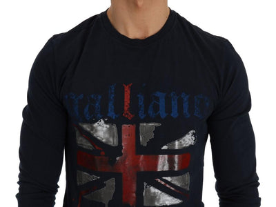 Blue Motive Flag Long Sleeve T-Shirt