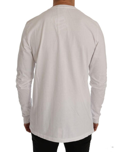 White Motive Flag Long Sleeve T-Shirt
