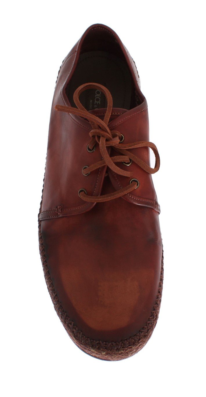 Bordeaux Leather Casual Shoes