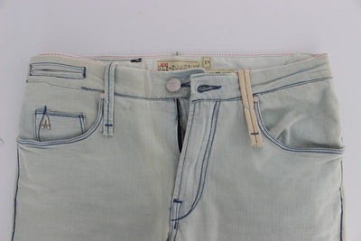 Blue Wash Denim Cotton Stretch Slim Fit Jeans