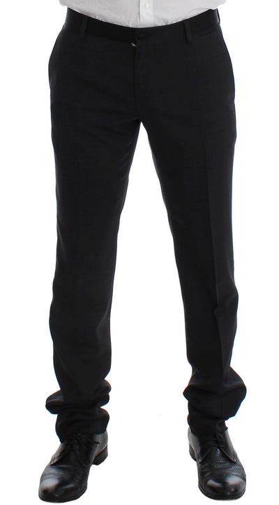 Blue Velvet Gray 3 Piece Slim Fit Suit