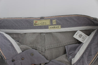 Gray Wash Denim Cotton Baggy Fit Jeans