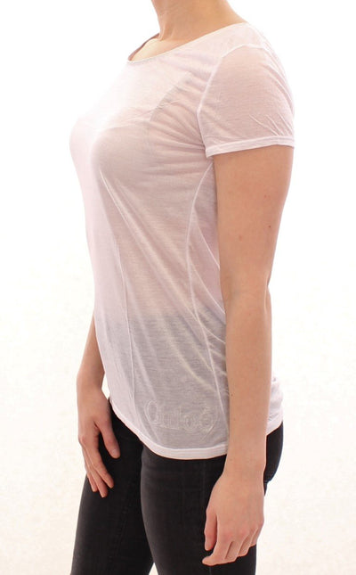 White shortsleeve crewneck t-shirt