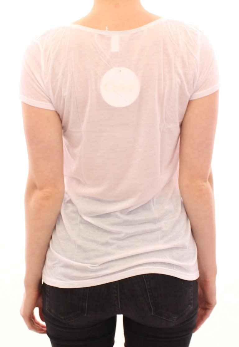 White shortsleeve crewneck t-shirt