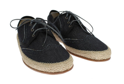 Blue Denim Cotton Casual Shoes