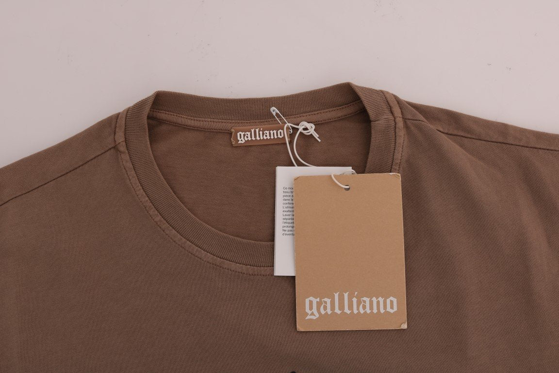 Beige Motive Brand Long Sleeve T-Shirt