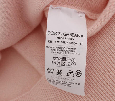 Pink Cashmere AMORE Pearls Gold Sweater