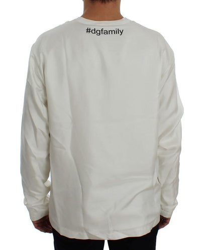 DG FAMILY Print Crewneck Silk Sweater