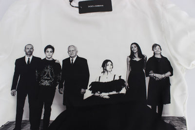 DG FAMILY Print Crewneck Silk Sweater