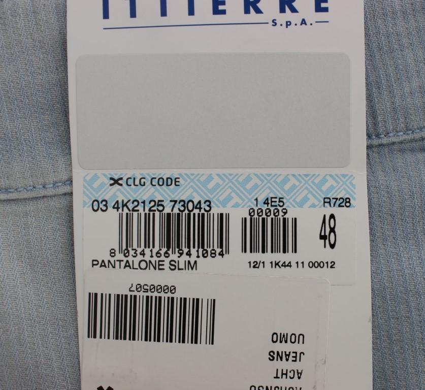 Blue Denim Cotton Stretch Slim Fit Jeans