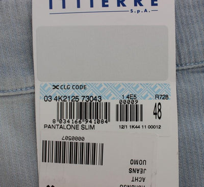 Blue Denim Cotton Stretch Slim Fit Jeans