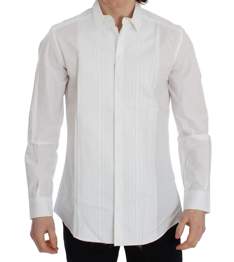 White Cotton Slim Fit GOLD Shirt