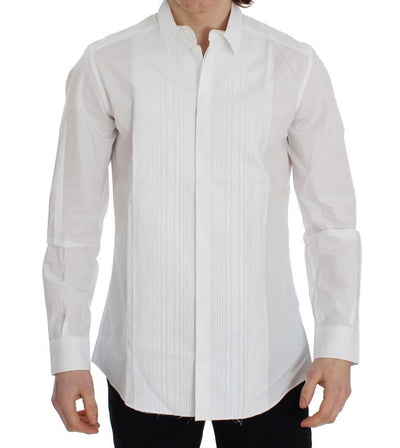 White Cotton Slim Fit GOLD Shirt