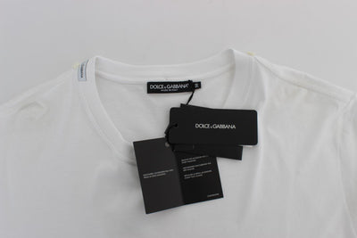 White Cotton Crewneck T-shirt