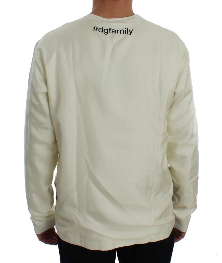 DG FAMILY Print Crewneck Silk Sweater